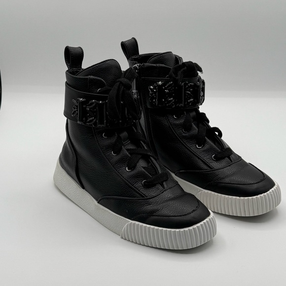 Karl Lagerfeld Shoes - Karl Lagerfeld Paris Women's Jeren Buckled High-Top Sneakers Size 6.5